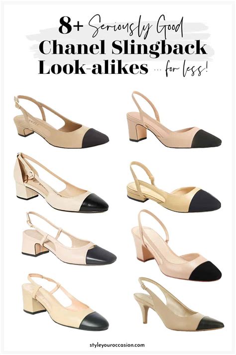 chanel slingback shoes dupes|chanel cap toe slingback dupe.